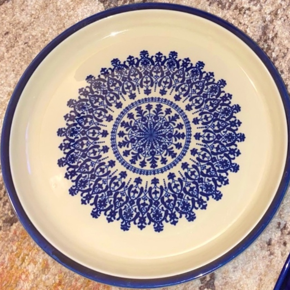 ANTHROPOLOGIE Stoneware Mandala Platter